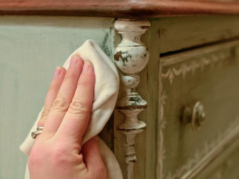 Old Fashioned Milk Paint Union Jack Nightstand - Our Crafty Mom