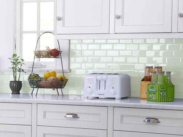 Seafoam Green Tile Backsplash | HGTV