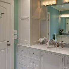 Photos Hgtv Contemporary Bathroom With Vertical Storage Cabinet