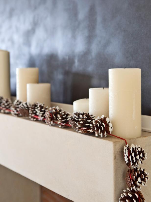 Drape garland over a fireplace mantel, buffet table, banister or any space in your home that could use a little holiday cheer.