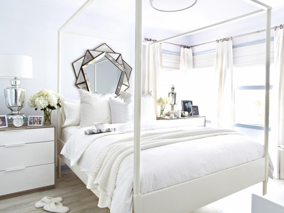 White On White Guest Bedroom Makeover Hgtv