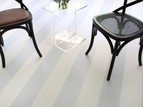 Add Pizzazz to Plain Hardwood Floors With Paint