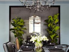 Sophisticated Black Dining Room