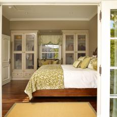 Dreamy Bedroom with Built-In Closets 