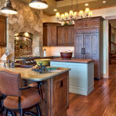 Lodge Kitchen Hardwood Flooring 