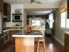 Contemporary Kitchen With Wood Floors