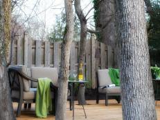 Outdoor Deck Built Around Trees