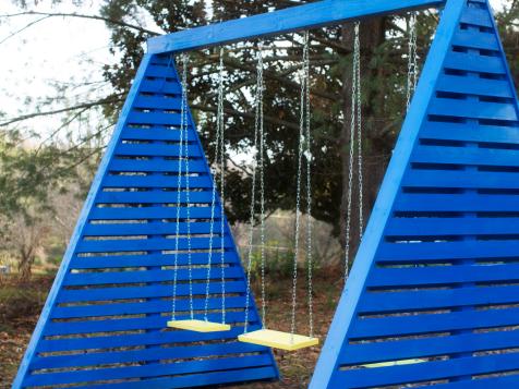 How to Build a Modern A-Frame Swing Set