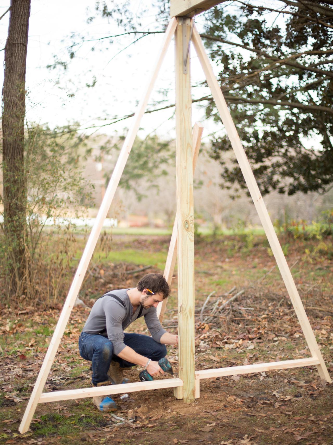 building a swing set frame