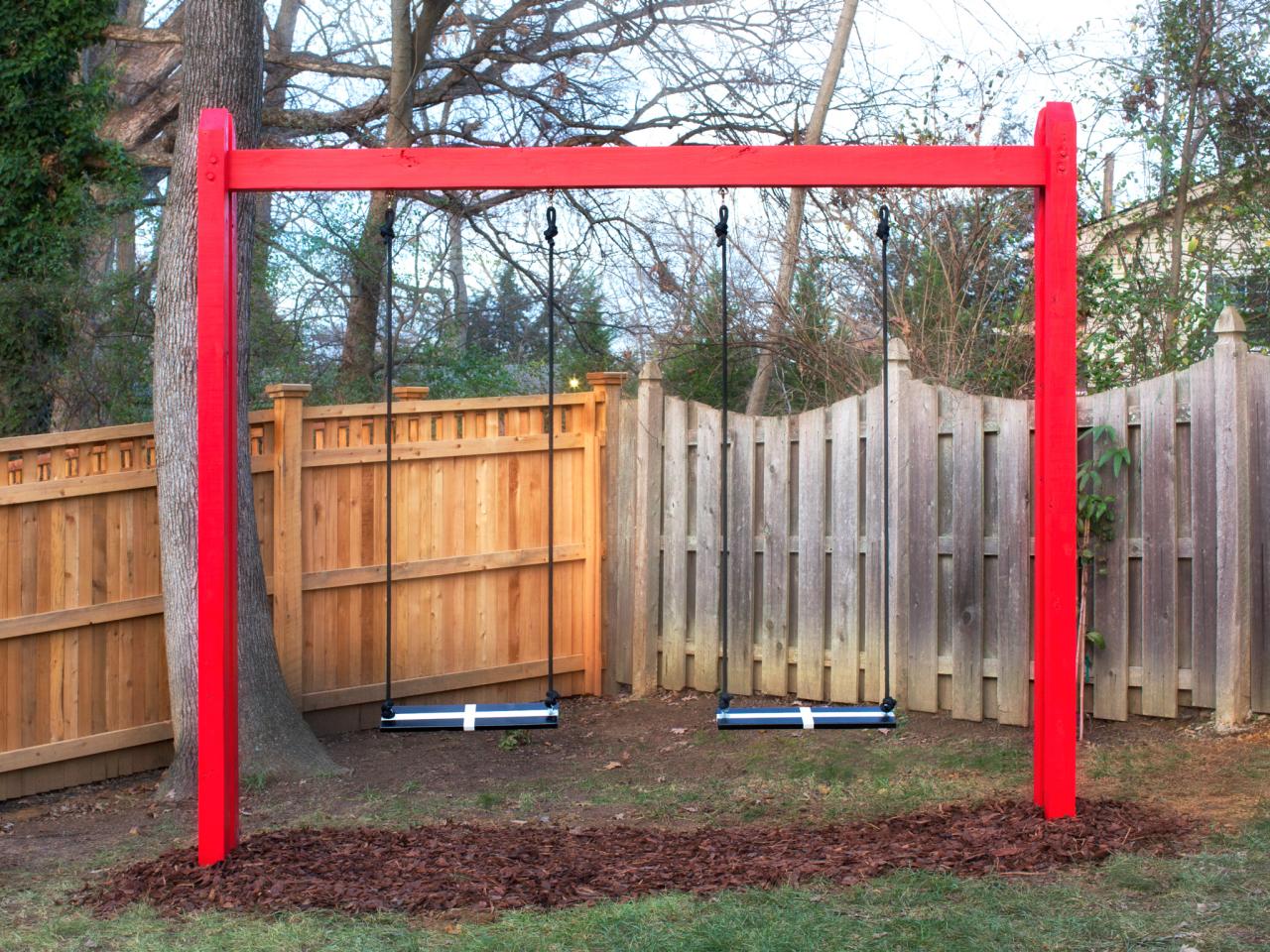 swing set wooden frame