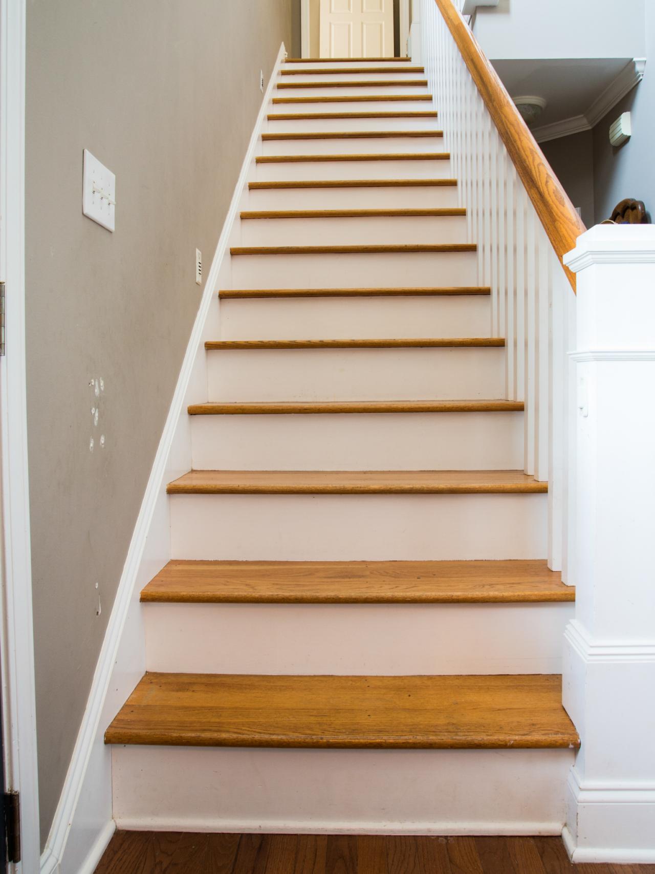 How To Step Up Your Stair Risers With Wallpaper Hgtv