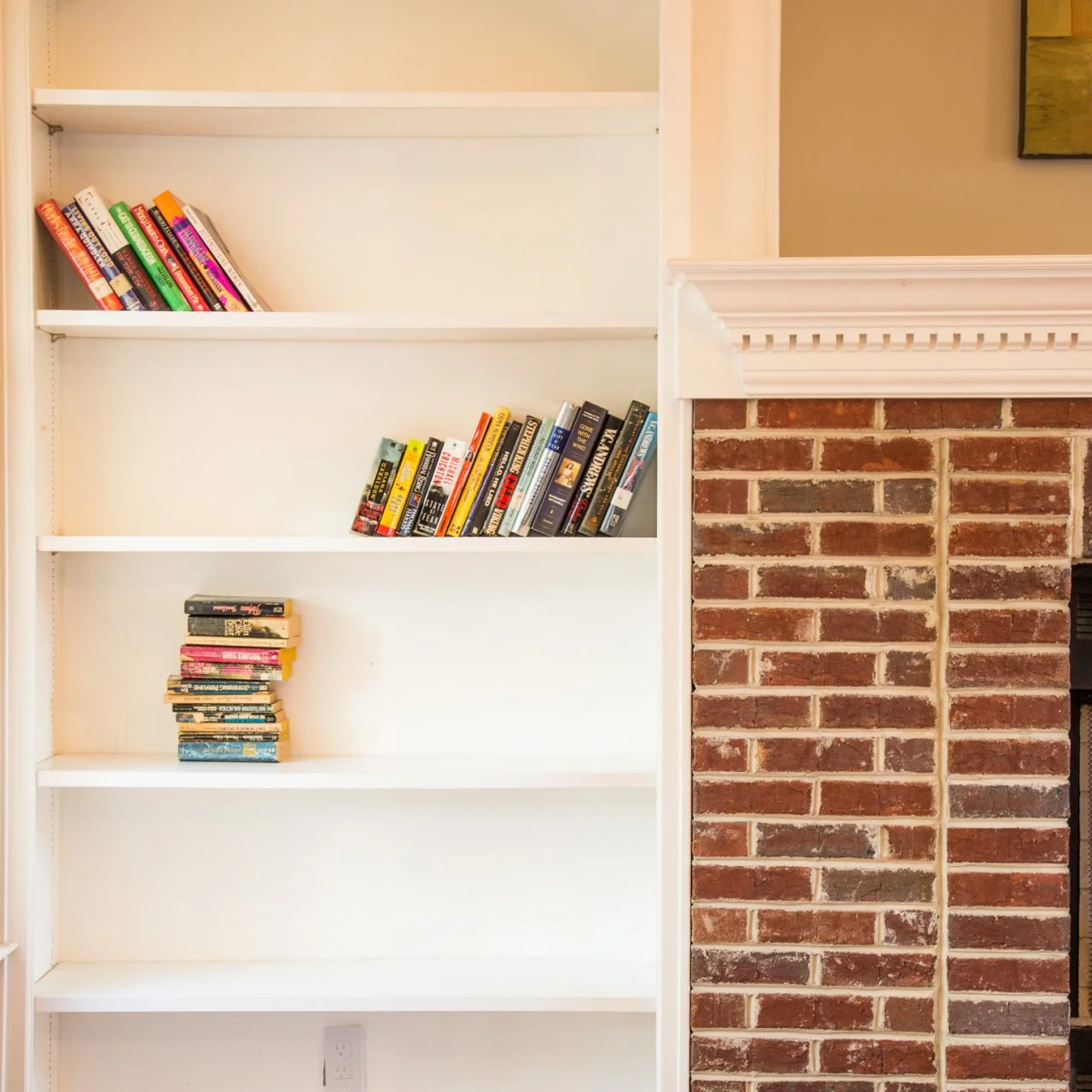 can you wallpaper a bookcase