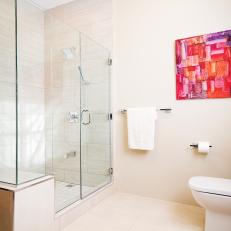Contemporary Bathroom With Glass Shower