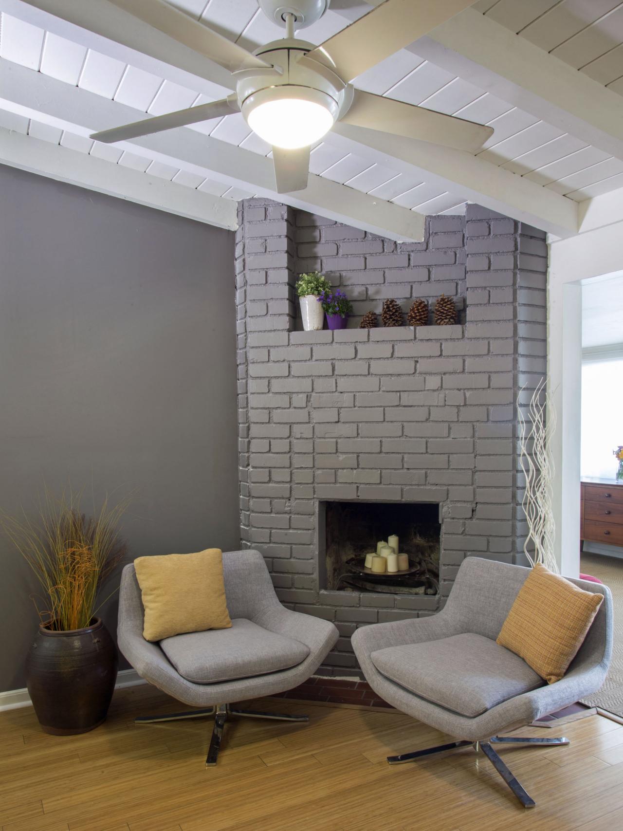 HGTV.com shares 15 beautiful painted brick fireplaces for every design style.