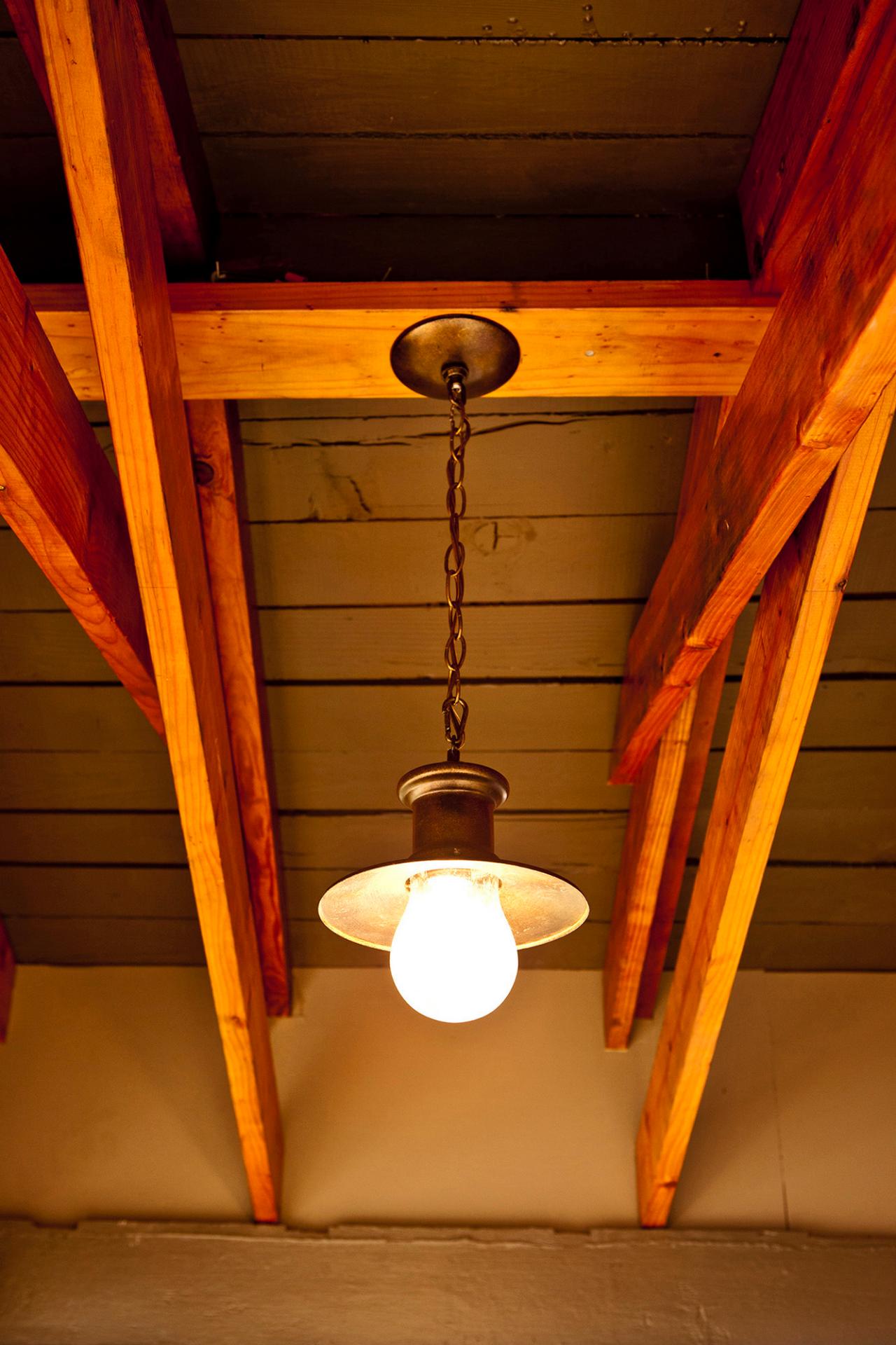 Porch Light With Exposed Beams Hgtv