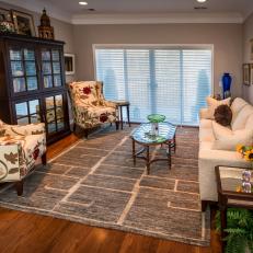 Gray Traditional Living Room