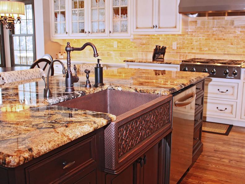 White and Brown Transitional Kitchen