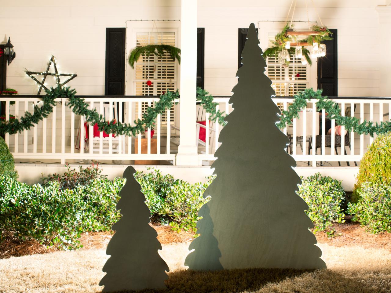 Christmas Silhouette Painted Rocks: Printable Designs