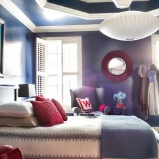 Masculine Blue Master Bedroom