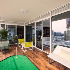 Urban Outdoor Deck with Fabulous Entertaining Features