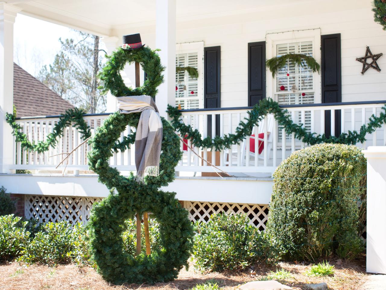 20 Festive Front Porch Decorating Ideas For The Holidays Hgtv S