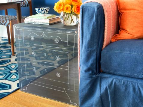 How to Make Kid-Friendly Chalkboard End Tables