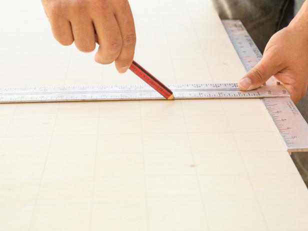 Measuring Grid on Plywood