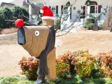 Reindeer Mailbox Made with Rope