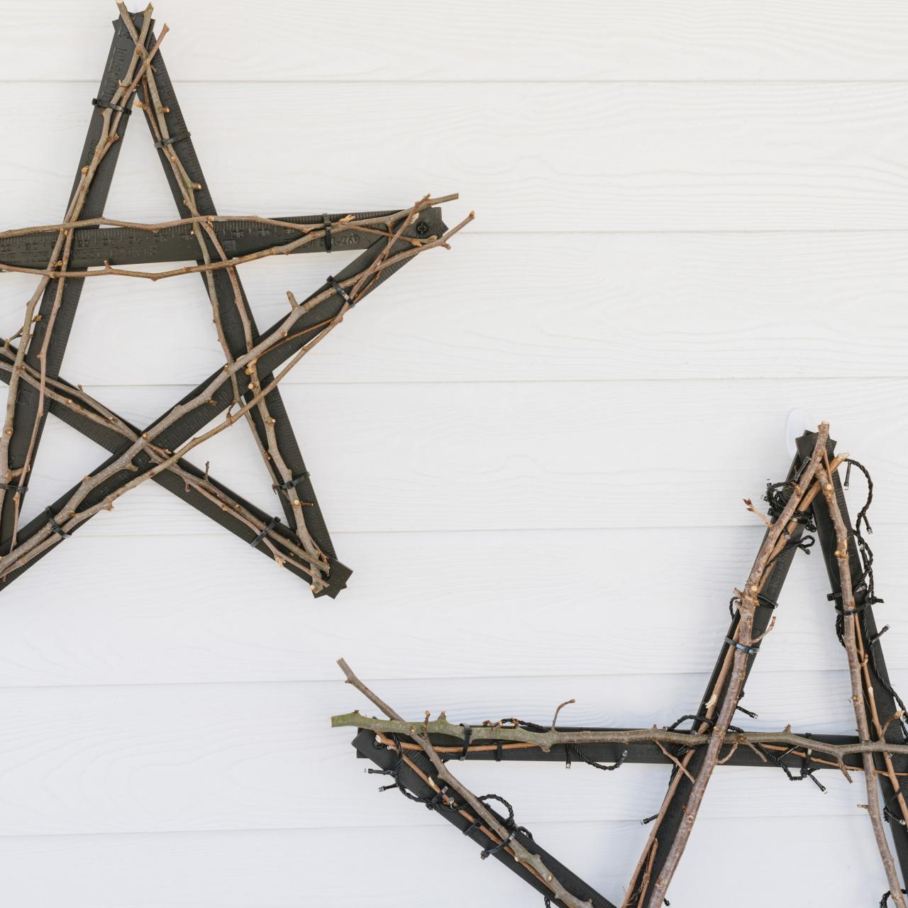 Outdoor lighted hotsell metal star
