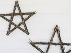 Homemade Rustic Star Decoration