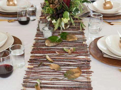 Make a Rustic Twig Table Runner