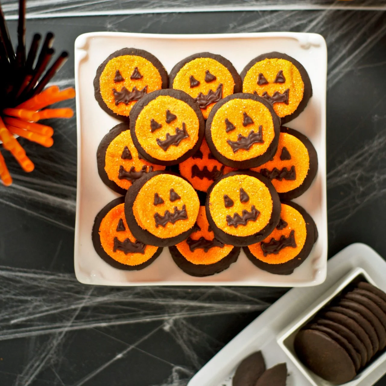 Marshmallow Jack-o'-Lantern Cookies | HGTV