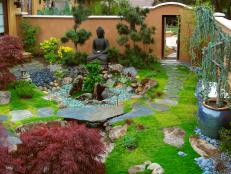 Zen garden courtyard