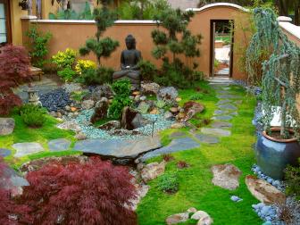 Zen garden courtyard