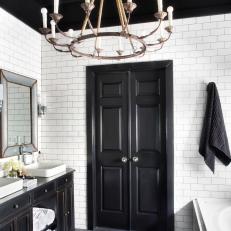 Timeless Bathroom in Black and White