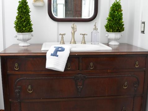 Turn a Vintage Dresser Into a Bathroom Vanity