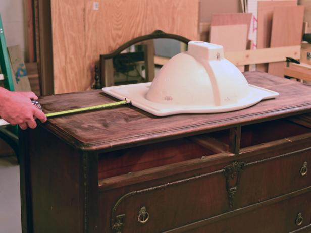 Turn A Vintage Dresser Into A Bathroom Vanity Hgtv