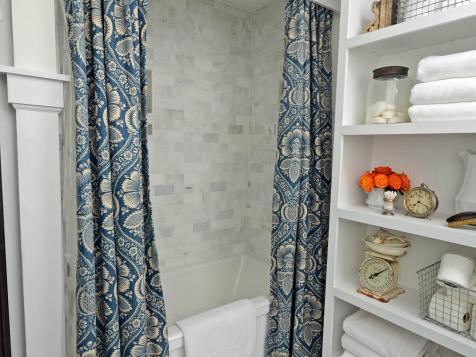 Make Draperies and a Wooden Cornice for a Shower