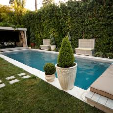 Backyard Swimming Pool Oasis in Hollywood