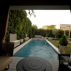 Gazebo With a Swimming Pool View