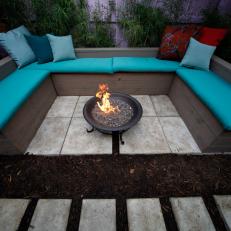 Outdoor Sitting Area With Fire Pit