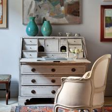 Traditional Home Office with Secretary Desk