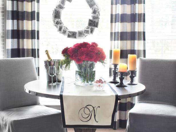 No Sew Monogrammed Table Runner, How To Make A Round Table Runner