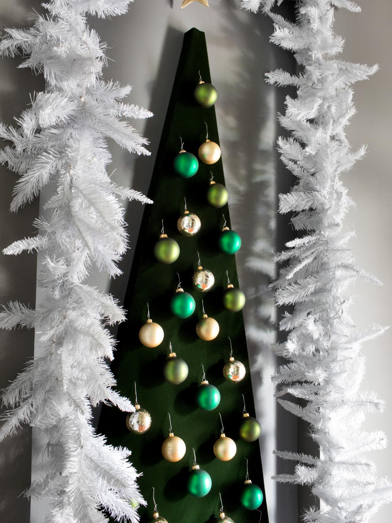 How To Make A Wall Mounted Christmas Tree Alternative Hgtv