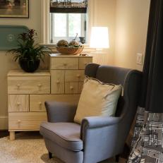 Reading Nook With Oversized Wingback Chair