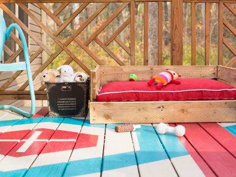 Upcycle Wood Pallets Into A Cozy Outdoor Dog Bed | Hgtv