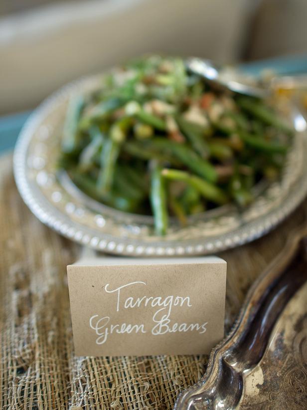 Green Beans with Food Label
