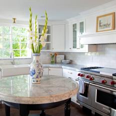 Kitchen with Marble Island