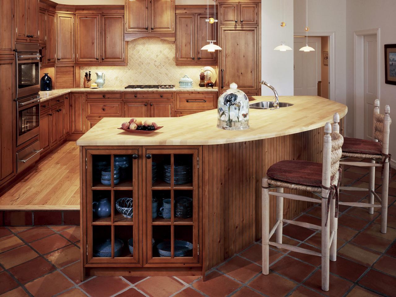 Knotty pine store cabinets