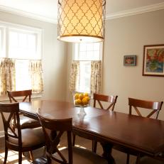 Family-Friendly, Traditional Dining Room is Neutral